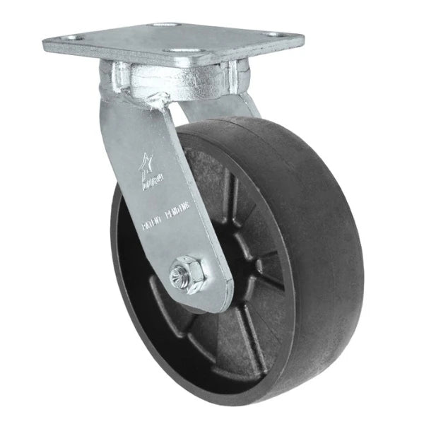 Kingpinless Heavy Duty 40 Series - 5" x 2" Glass-filled Nylon Swivel Caster - 1000 lb Capacity, Choose between Top Plate Size and bearing Durastar