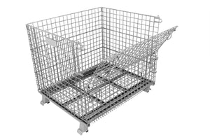 4000 lb Collapsible Wire Container 40"x48"x42.5" 404836S4EV
