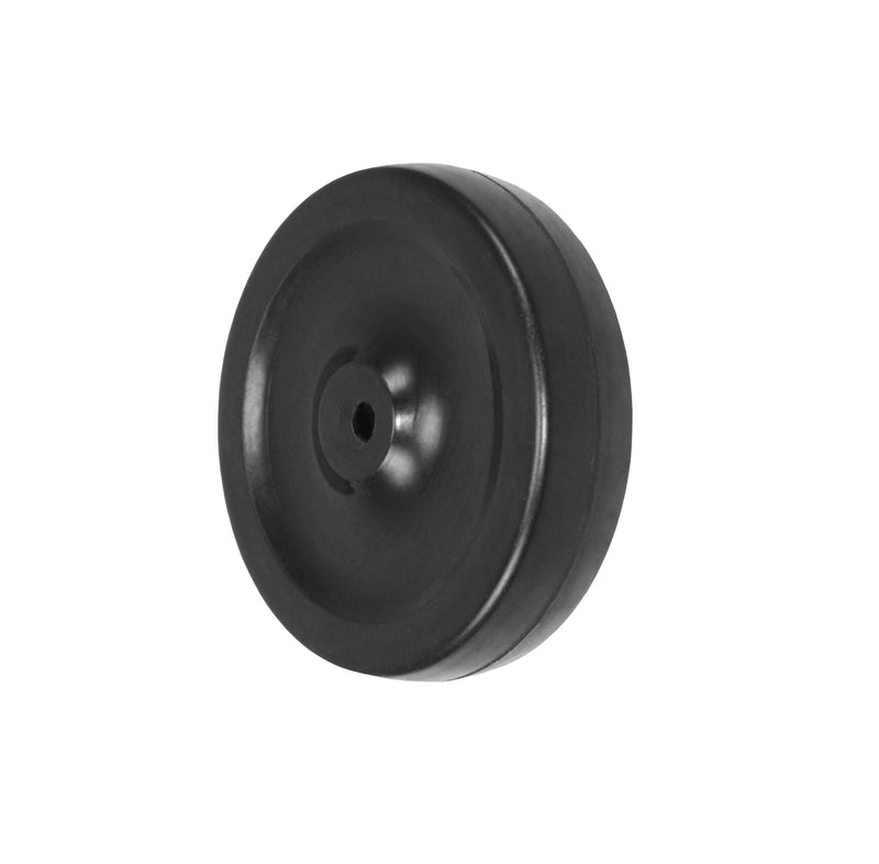 Durastar 4" x 1" Hard Rubber Wheel, 140 lbs Capacity and 5/16" Plain Bore Durastar