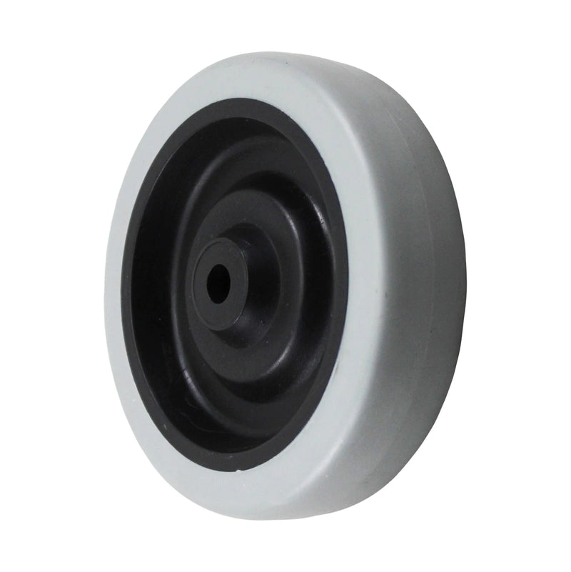 Durastar 4" x 1" Thermoplastic Rubber Wheel, 125 lbs Capacity and 5/16" Plain Bore Durastar