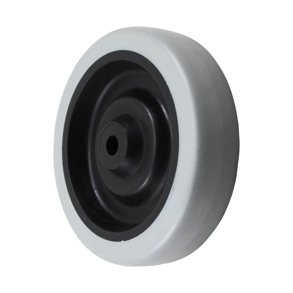Durastar 4" x 1" Thermoplastic Rubber Wheel, 125 lbs Capacity and 5/16" Plain Bore Durastar