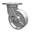 Albion 8"x3" Cast Iron Swivel Kingpinless Caster – 2800 lb | CasterHQ