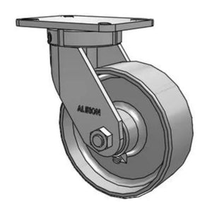 Albion 8"x3" Forged Steel Kingpinless Caster – 4500 lb