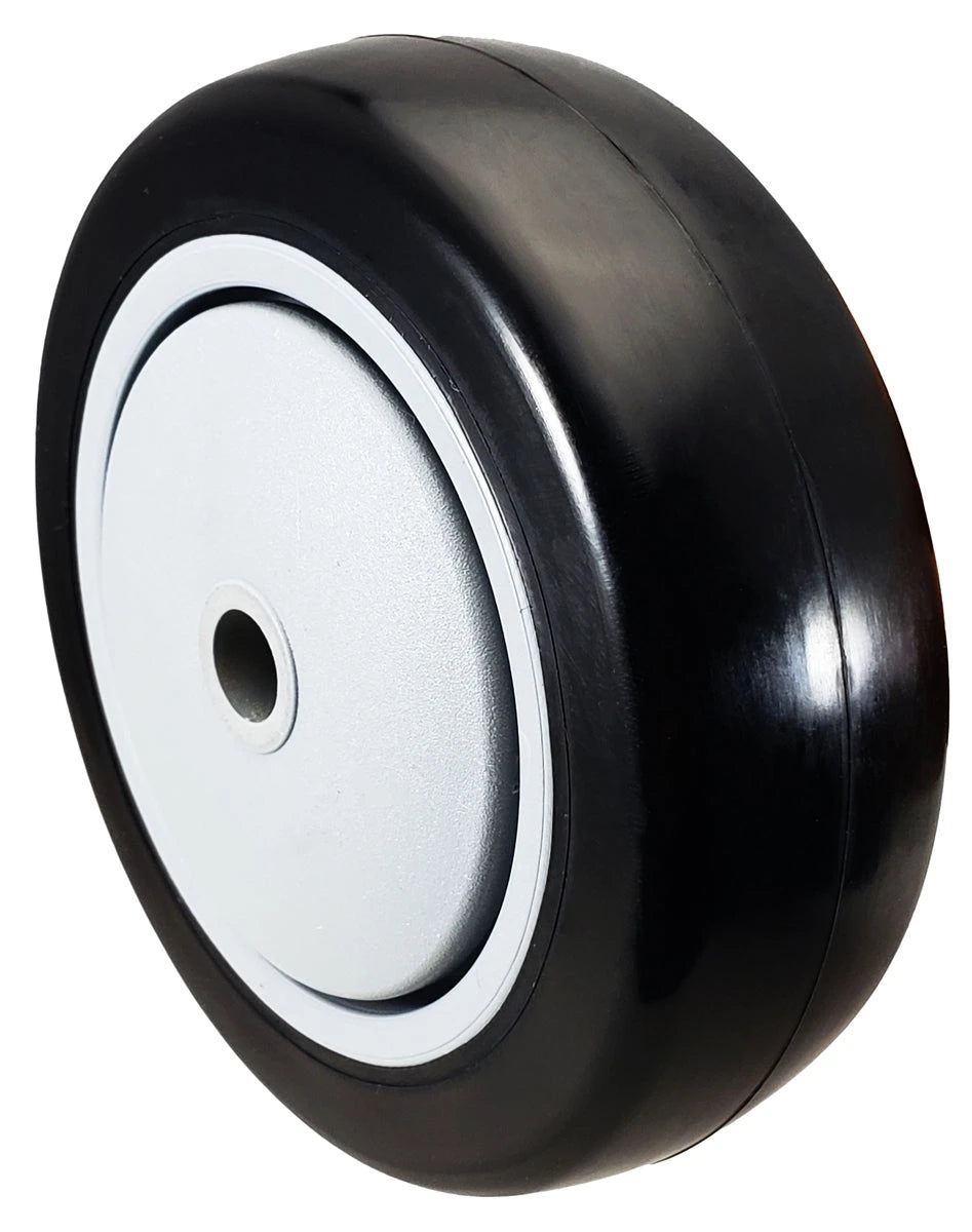 4" x 1-1/4" Black Polyurethane Wheel for Casters or Equipment 300 lbs Capacity CasterHQ