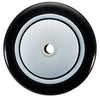4" x 1-1/4" Black Polyurethane Wheel for Casters or Equipment 300 lbs Capacity CasterHQ