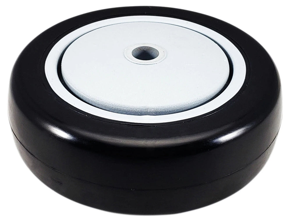 4" x 1-1/4" Black Polyurethane Wheel for Casters or Equipment 300 lbs Capacity CasterHQ