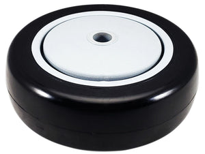 4" x 1-1/4" Black Polyurethane Wheel for Casters or Equipment 300 lbs Capacity CasterHQ