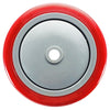 4 Inch x 1-1/4 Inch Red Polyurethane Wheel - 300 lbs Capacity | Heavy Duty Replacement Wheel CasterHQ