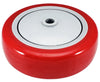 4 Inch x 1-1/4 Inch Red Polyurethane Wheel - 300 lbs Capacity | Heavy Duty Replacement Wheel CasterHQ