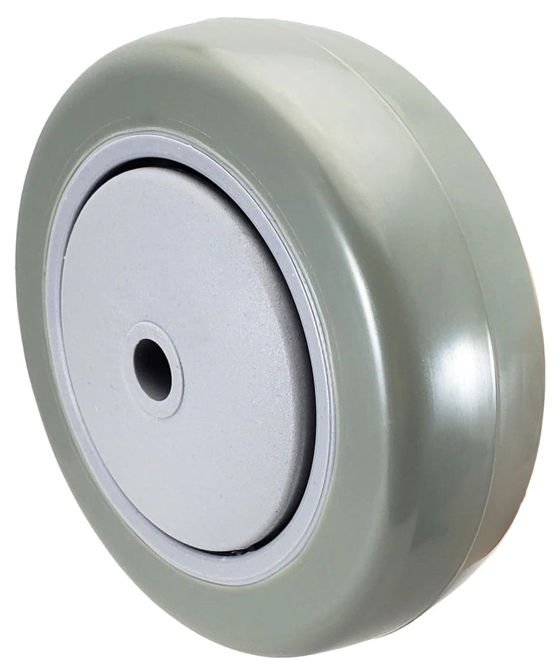 4" x 1-1/4" Gray Polyurethane Wheel for Casters or Equipment 300 lbs Capacity CasterHQ