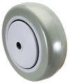 4" x 1-1/4" Gray Polyurethane Wheel for Casters or Equipment 300 lbs Capacity CasterHQ