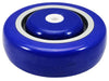 4" x 1-1/4" Blue Polyurethane Wheel for Casters or Equipment 300 lbs Capacity CasterHQ