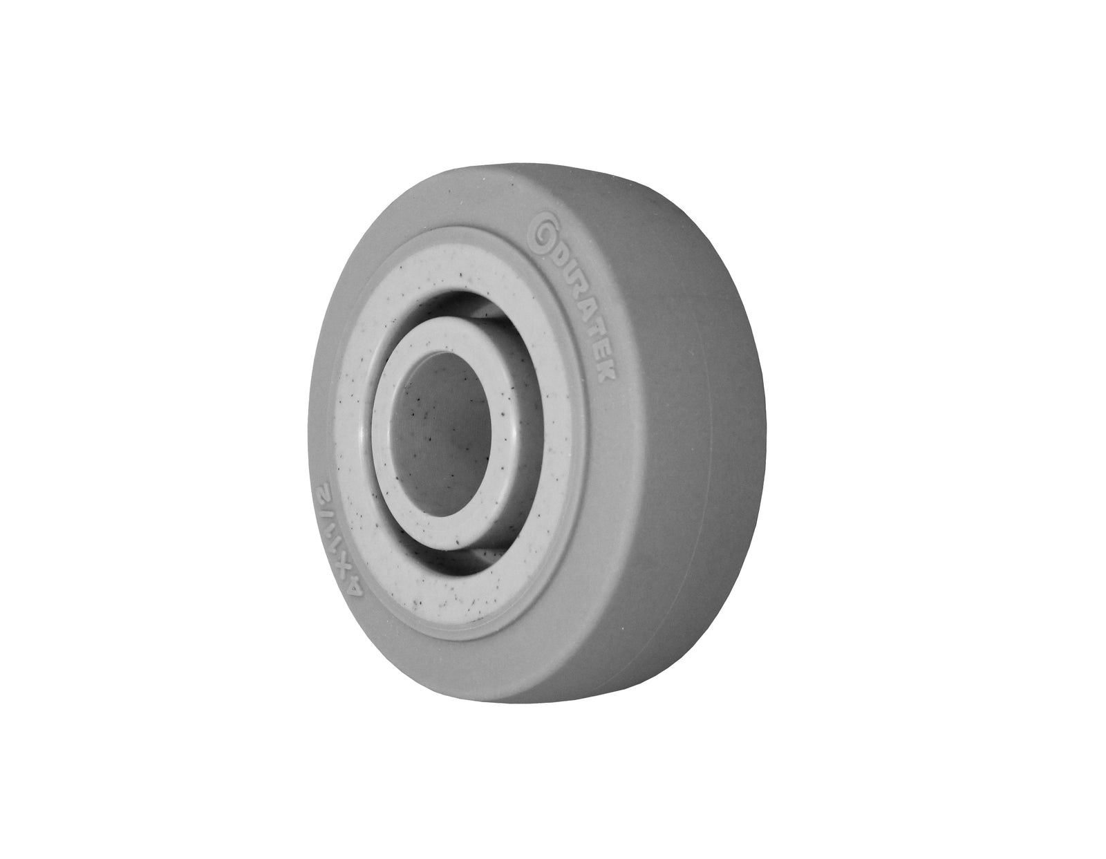 Durastar 4" x 1-1/2" Duratek High Tech Rubber Wheel, 400 lbs Capacity and 1-3/16" Plain Bore Durastar