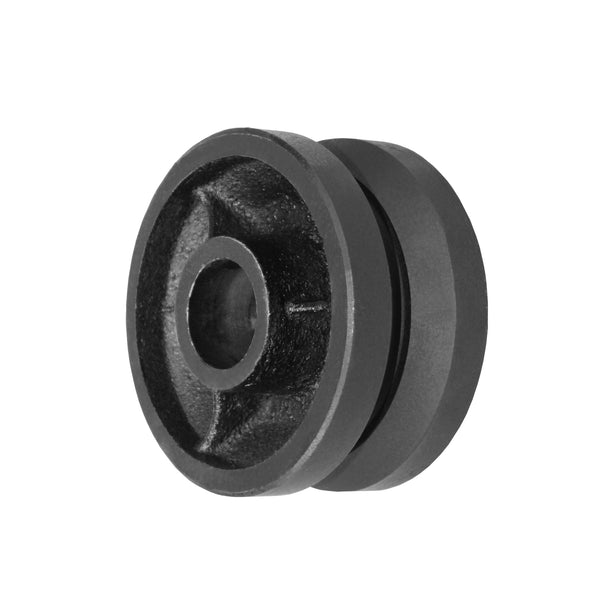 Durastar 4" x 1-1/2" V-Groove Cast Iron Wheel, 350 lbs Capacity and 1-3/16" Plain Bore Durastar