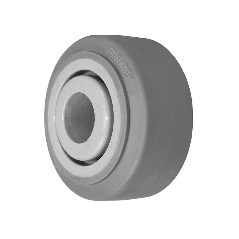 Durastar 4" x 2" Duratek High Tech Rubber Wheel, 450 lbs Capacity and 1-3/16" Plain Bore Durastar
