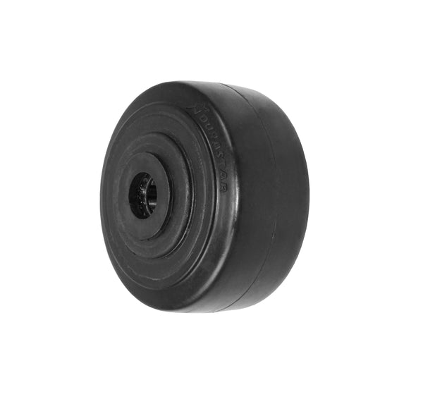 Durastar 4" x 2" Rubber on Glass-filled Nylon Wheel, 400 lbs Capacity and a Standard 3/4" Roller Bearing Durastar