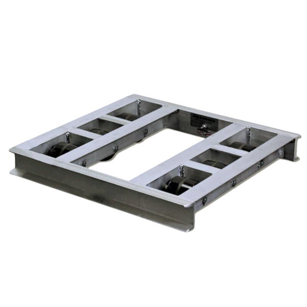 USA-Made Heavy-Duty Pallet Dolly - 42"x42" - 6000 Lb Capacity, 8-Roller, 360° Maneuverability CasterHQ