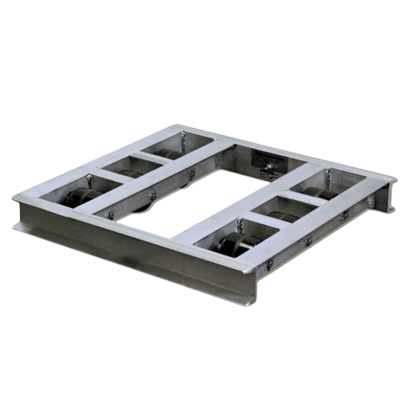 USA-Made Heavy-Duty Pallet Dolly - 42"x48" - 6000 Lb Capacity, 8-Roller, 360° Maneuverability CasterHQ