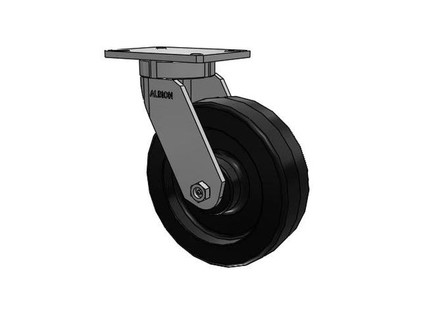 Albion Casters Value Kingpinless 10" x 3" Phenolic Wheel Caster with 7.25" x 5.25" Plate - Heavy-Duty Industrial Caster for Enhanced Durability and Stability - Model 470TM10501S Albion-Casters