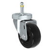 3" x 1-1/4" Hard Rubber Swivel Caster – 275 lb | 7/16" x 1-3/8" Grip Ring Stem