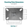 1/2"-13 Caster Mounting Hardware Kit — 16-Piece Pack for 1 Caster | CasterHQ