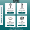 5/16"-18 Caster Mounting Hardware Kit — 64-Piece Set for 4 Casters | CasterHQ