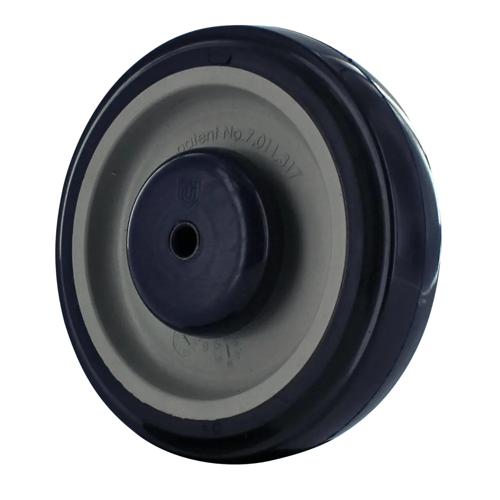 5 inch universal shopping cart wheel replacement with polyurethane tread