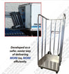 B&P Commercial Ice Cart | 20-Bag Capacity, No-Flat Wheels, Dual Brake System - Safe & Efficient Ice Delivery BP MFG