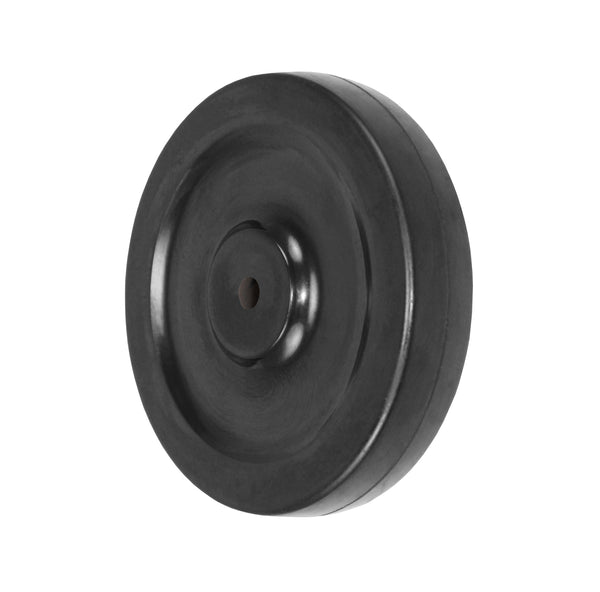 Durastar 5" x 1" Soft Rubber Wheel, 130 lbs Capacity and 5/16" Plain Bore Durastar