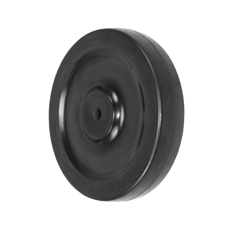 Durastar 5" x 1" Soft Rubber Wheel, 130 lbs Capacity and 5/16" Plain Bore Durastar