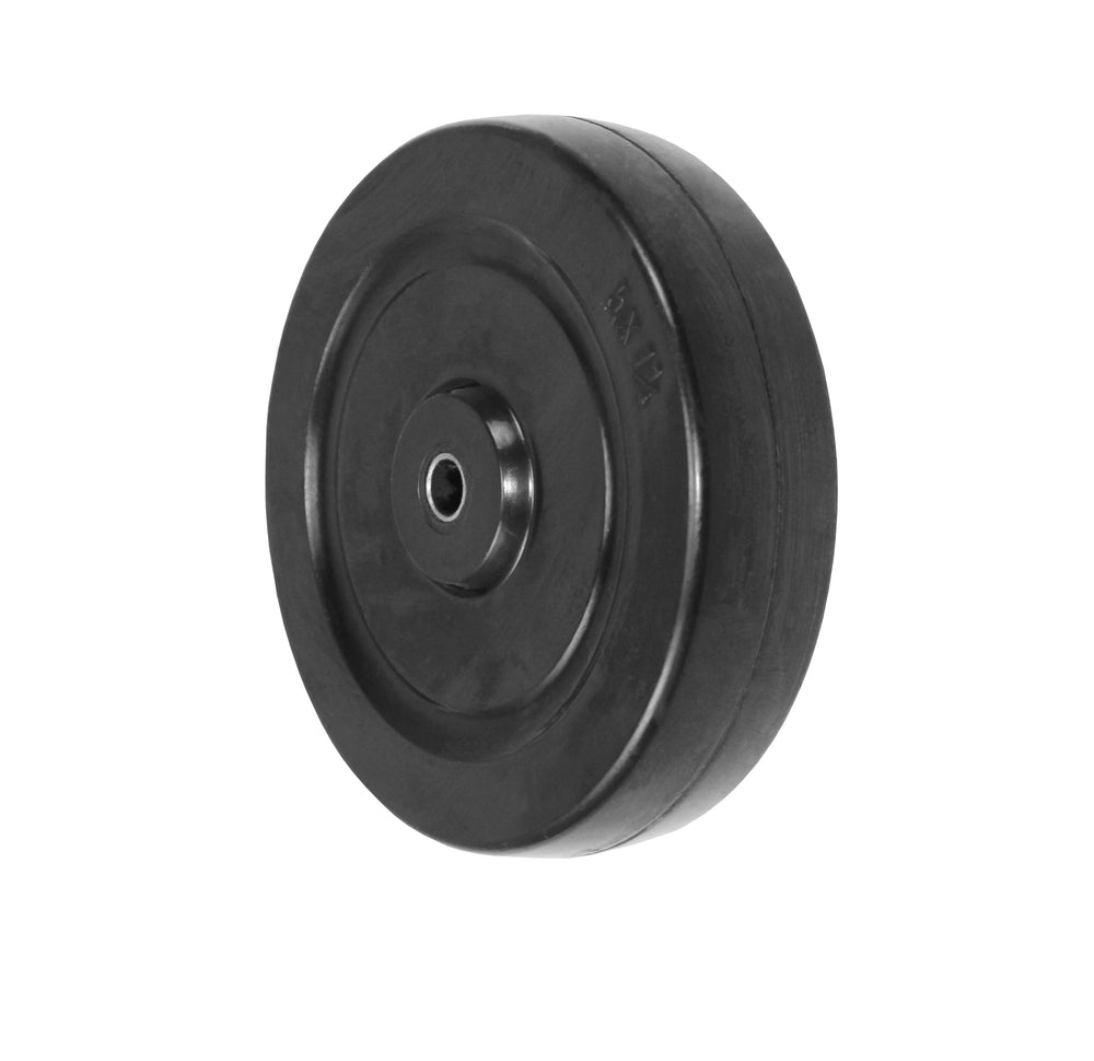 Durastar 5" x 1-1/4" Hard Rubber Wheel, 325 lbs Capacity and 3/8" Plain Bore Durastar