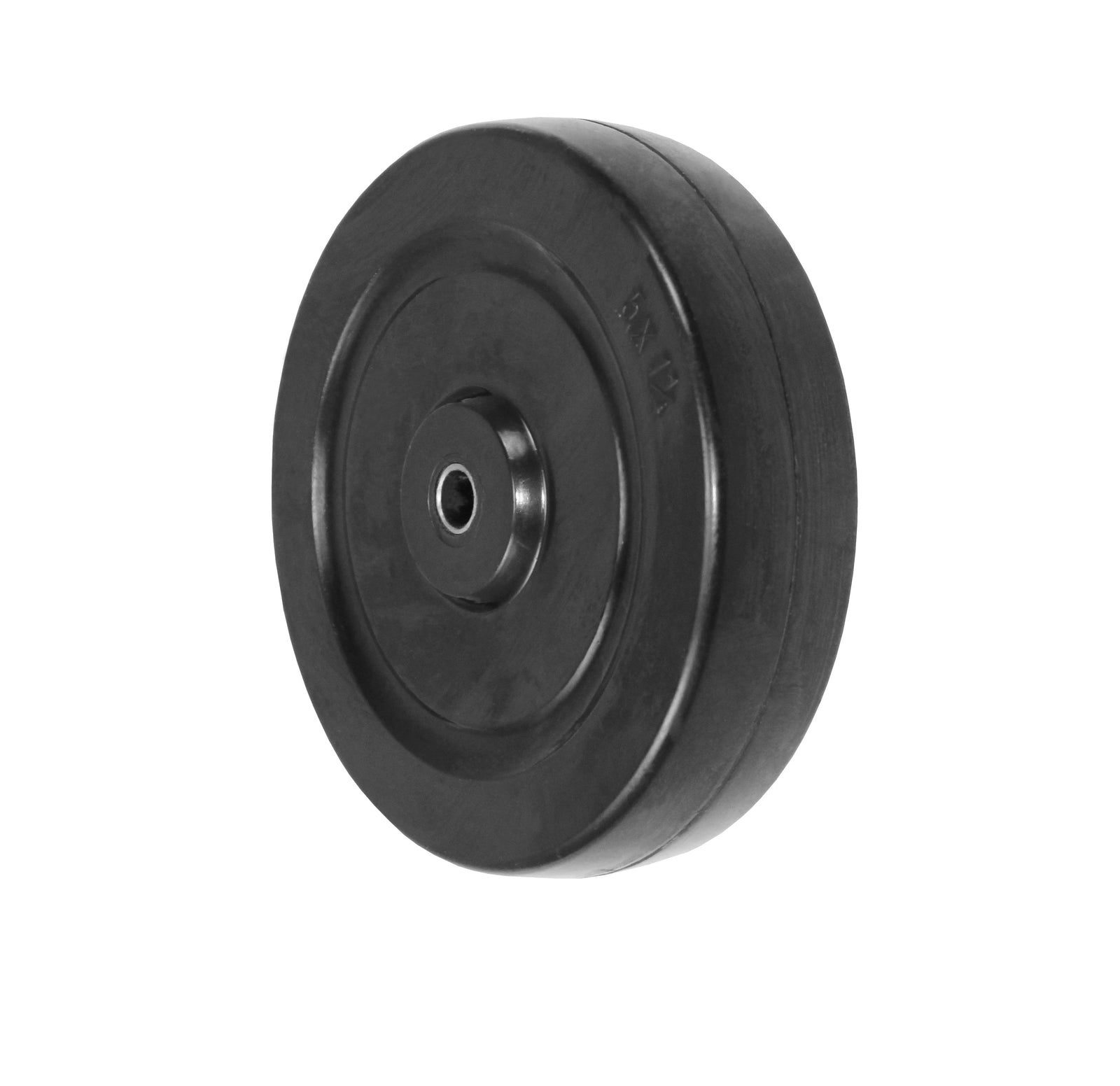 Durastar 5" x 1-1/4" Soft Rubber Wheel, 250 lbs Capacity and 3/8" Plain Bore Durastar
