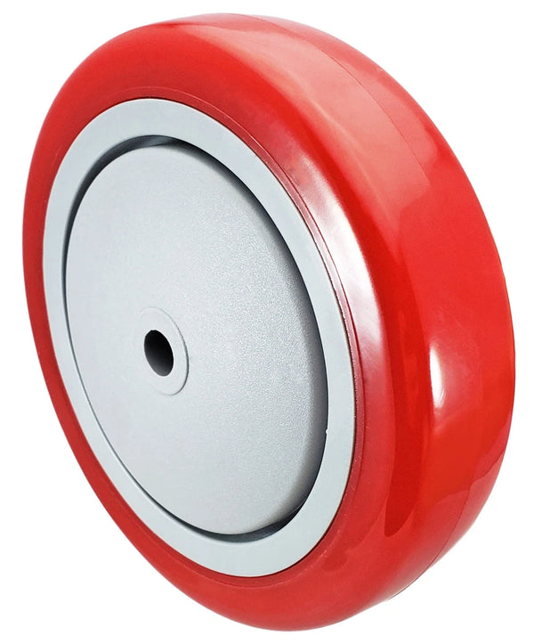 5" x 1-1/4" Red Polyurethane Wheel for Casters or Equipment 325 lbs Capacity CasterHQ