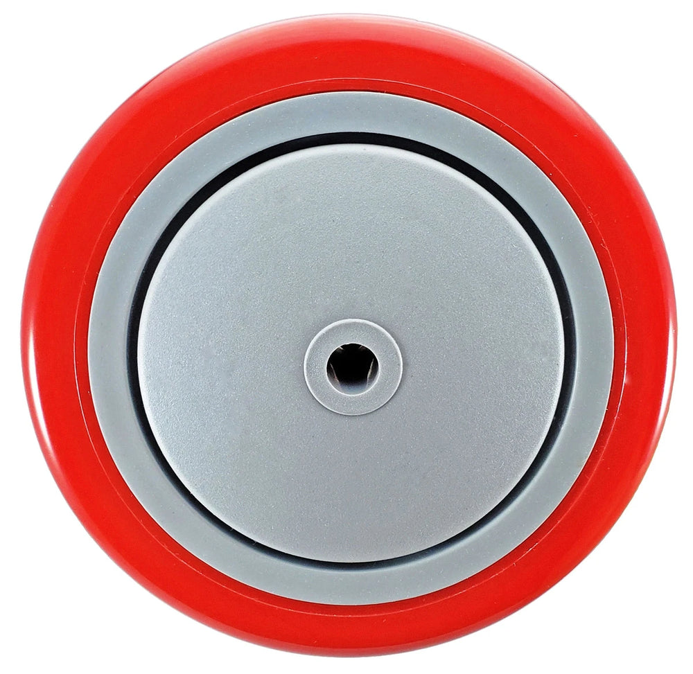5" x 1-1/4" Red Polyurethane Wheel for Casters or Equipment 325 lbs Capacity CasterHQ