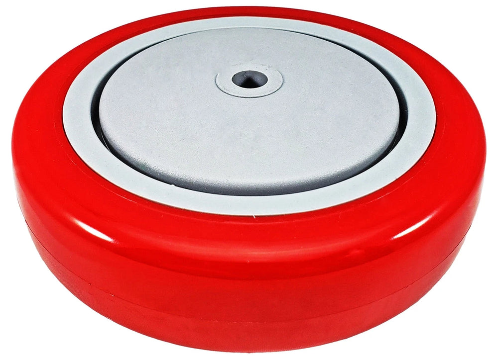 5" x 1-1/4" Red Polyurethane Wheel for Casters or Equipment 325 lbs Capacity CasterHQ