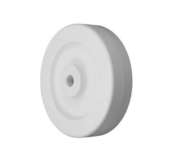 Durastar 5" x 1-1/2" Heavy Duty Polyolefin Wheel, 385 lbs Capacity and 1/2" Plain Bore Durastar