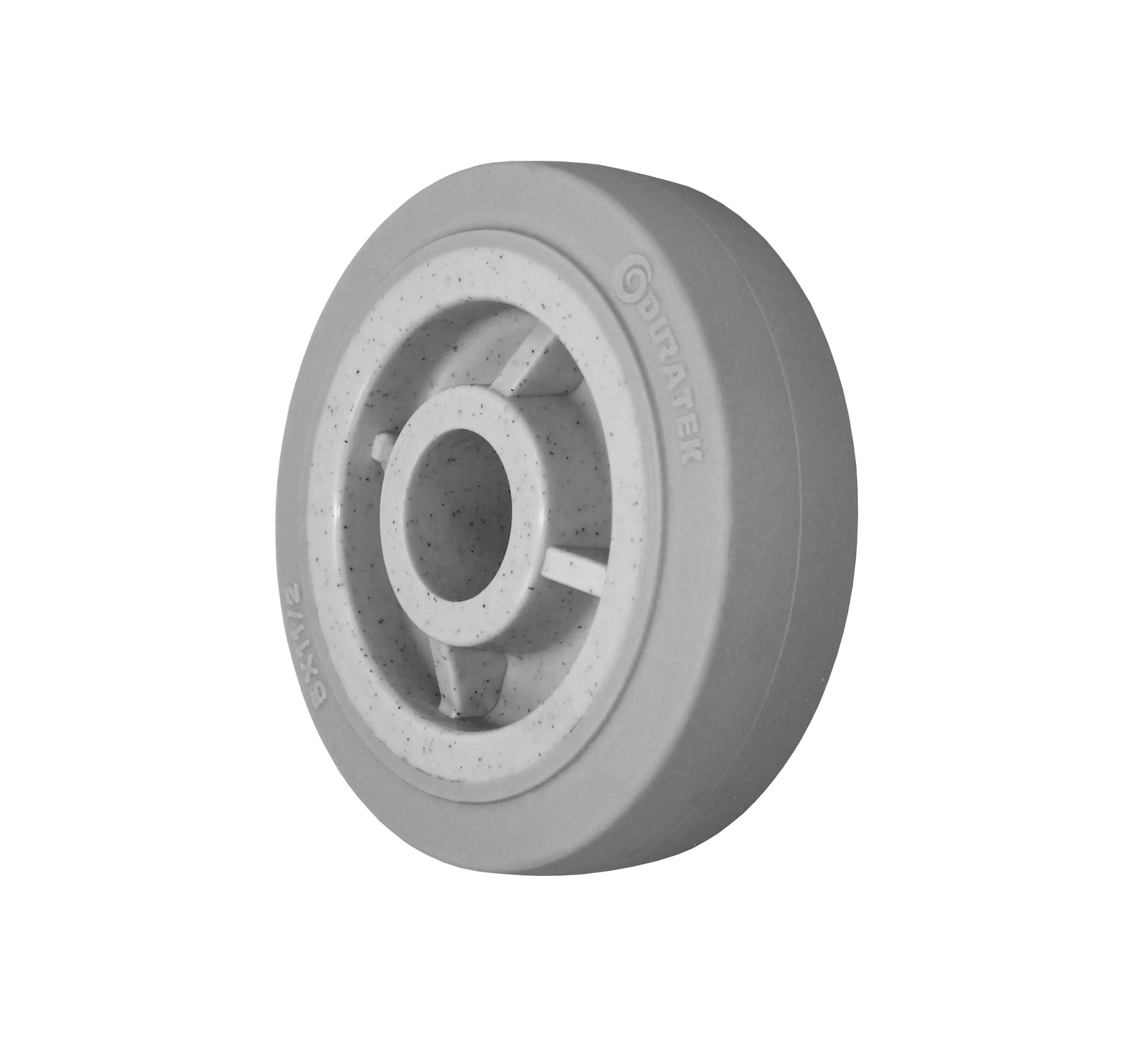 Durastar 5" x 1-1/2" Duratek High Tech Rubber Wheel, 450 lbs Capacity and 1-3/16" Plain Bore -  | CasterHQ