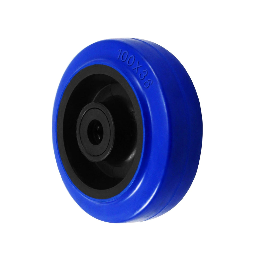 Durastar 5" x 2" Elastic Rubber on Nylon Wheel Wheel, 450 lbs Capacity and 6203 Precision Ball Durastar