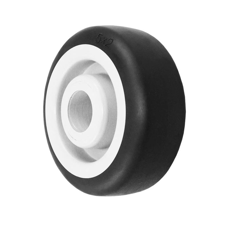 Durastar 5" x 2" Thermoplastic Rubber Wheel, 350 lbs Capacity and 1-3/16" Plain Bore Durastar