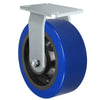 Durastar Heavy Duty 60 Series - 8" x 3" Polyurethane on Glass-filled Nylon - MX (23mm Thick Tread) Rigid Caster - 2500 lb Capacity, 4-1/2" x 6-1/4" Top Plate Durastar