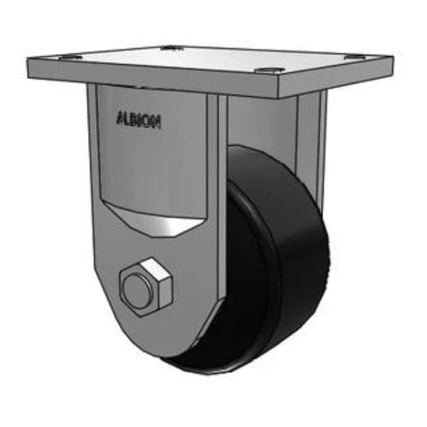 Ultimate Kingpinless 6"x3" Trionix Nylon Rigid Caster - 7200 lb Capacity Albion-Casters