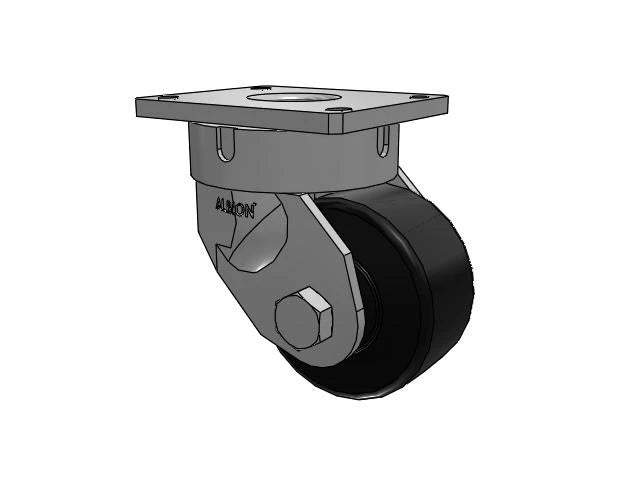 Albion Casters Ultimate Kingpinless Caster 6" x 3" Trionix Nylon with 7.25" x 6.25" Plate - Heavy-Duty Industrial Caster 600NX06528S Albion-Casters