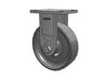 Albion Casters Value Kingpinless 10" x 3" Forged Steel Rigid Caster - Heavy-Duty Wheel with 7.5" x 6.25" Plate - Model 610FS10501R Albion-Casters
