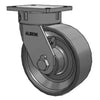 Heavy Duty Kingpinless 10x4 Forged Steel Wheel Caster with 7.5x6.25 Plate, 9500 lb Capacity