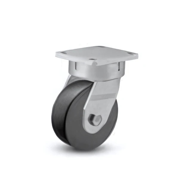 Albion Casters Kingpinless 6" x 3" Trionix Nylon Caster with 7.5" x 6.25" Plate - High-Performance Industrial Caster for Heavy-Duty Applications - Model 610NX06528S Albion-Casters