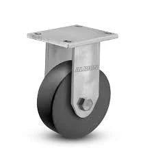 Albion Casters Kingpinless 8" x 3" Trionix Nylon Rigid Caster with 7.5" x 6.25" Plate - Heavy-Duty Industrial Caster for High-Performance Load Handling - Model 610NX08528R Albion-Casters