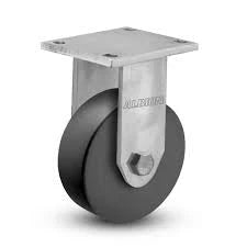 Albion Casters Kingpinless 10" x 3" Trionix Nylon Rigid Caster with 7.5" x 6.25" Plate - Heavy-Duty Industrial Caster for Equipment and Machinery Albion-Casters