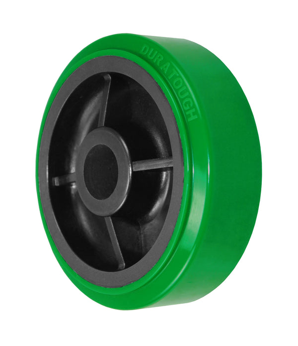 Durastar 6" x 2" Polyurethane on Glass-filled Nylon Wheel, 1200 lbs Capacity and 1-3/16" Plain Bore Durastar