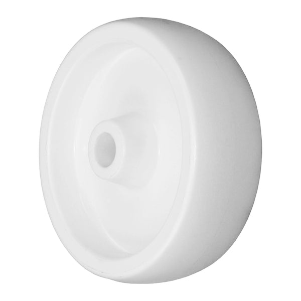 Durastar 6" x 2" White Polyolefin Wheel, 700 lbs Capacity and 3/4" Plain Bore Durastar