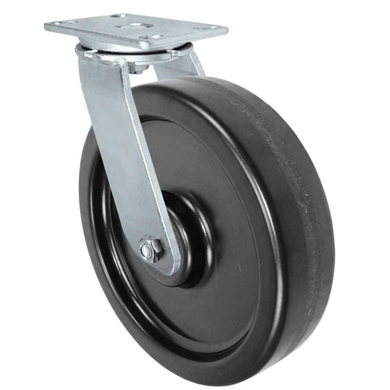 12" x 3" Heavy Duty Swivel Caster | Phenolic Wheel | 2,500 lbs per Caster CasterHQ